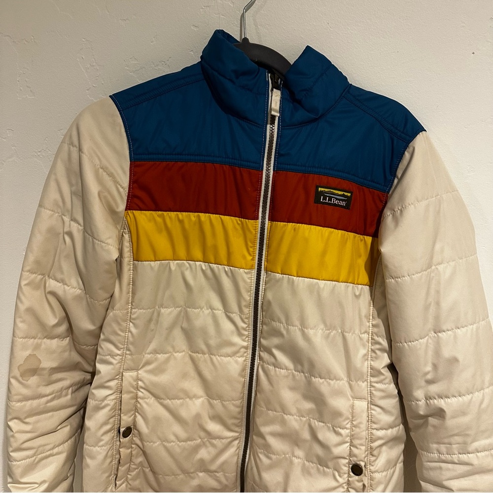 L.L. Bean Colorblock Puffer Jacket